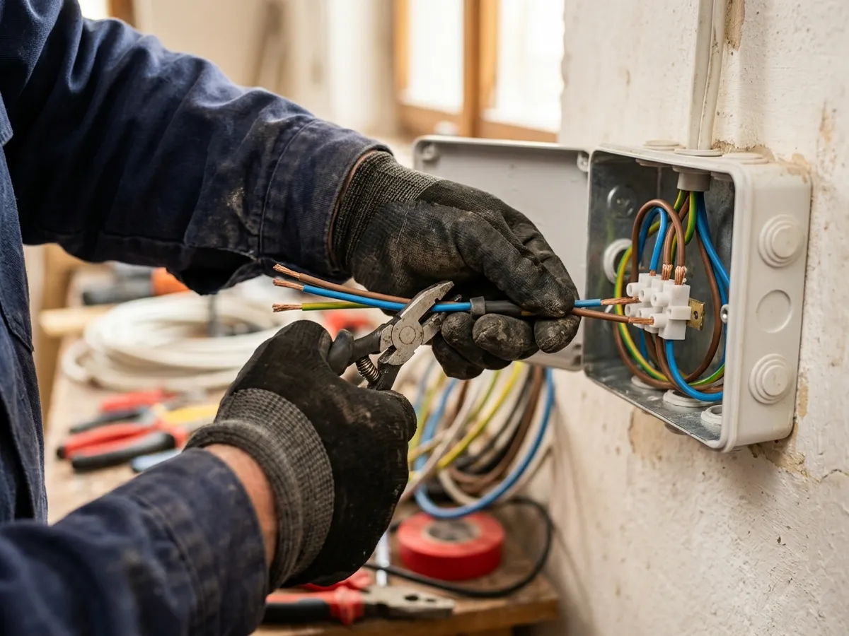 Strak afgewerkte elektrische installatie